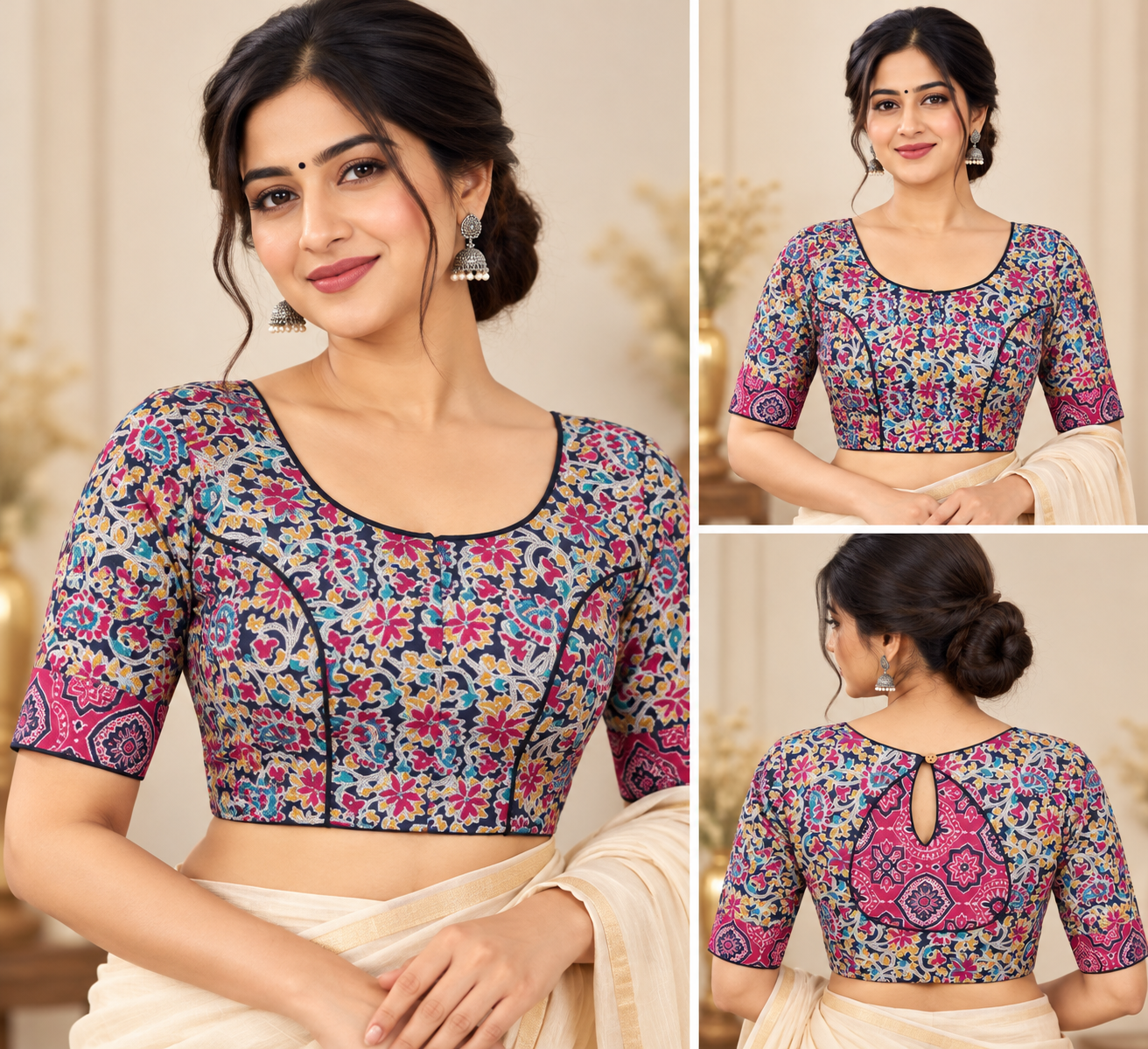 Kalamkari Botanical Motifs: Earthy Sophistication for Handloom Saree Connoisseurs